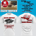 Zach Bryan X Tampa Bay Buccaneers With Heaven On Tour Live From Raymond James Stadium Two Sided Shirt