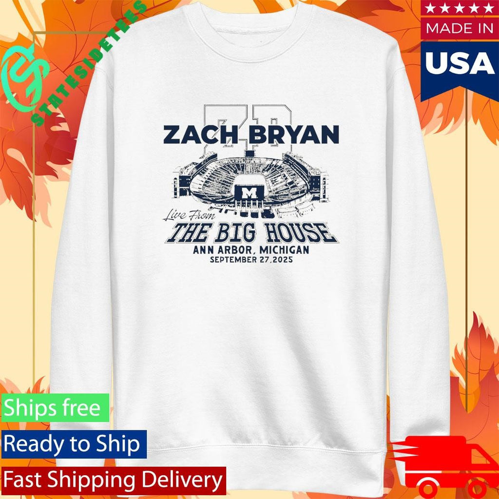 Zach Bryan Zb Go Blue Shirt