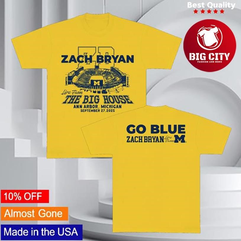Zach Bryan Zb Go Blue Two Sided Shirt