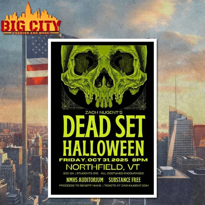 Zach Nugent’s Dead Set Halloween The Auditorium at NMHS On Oct 31 2025 Poster shirt