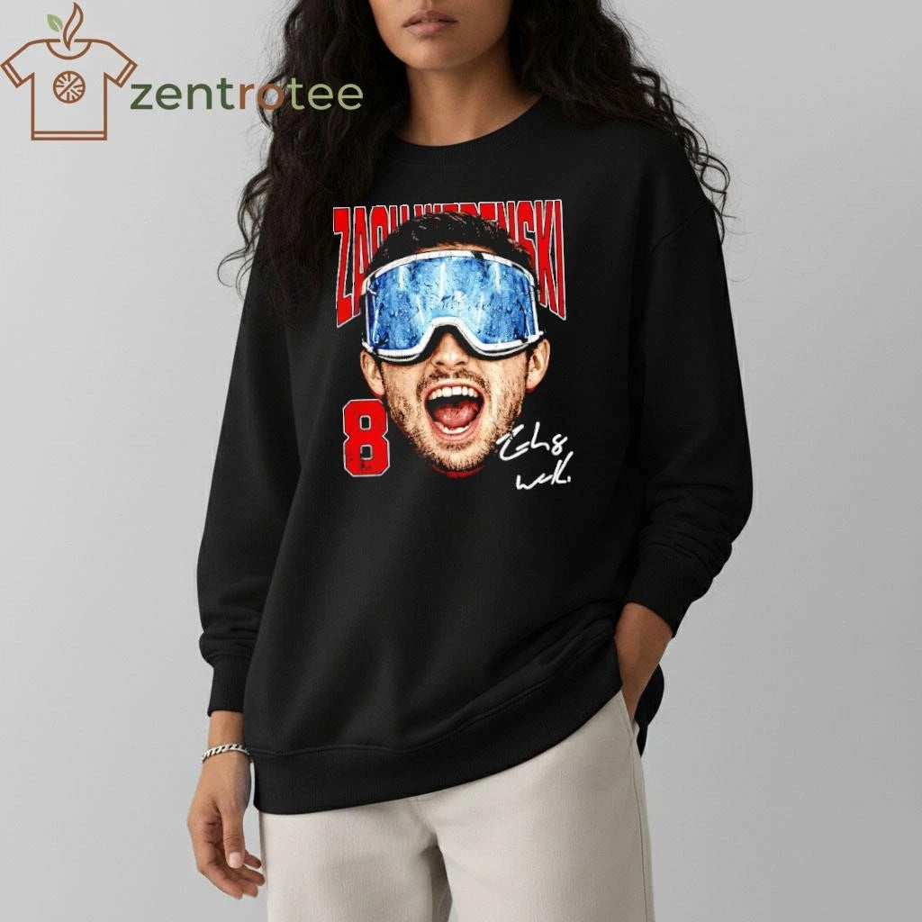 Zach Werenski Columbus Goggles 8 head signature tee