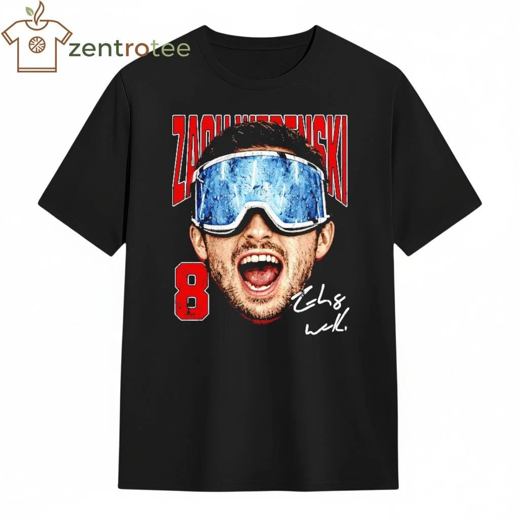 Zach Werenski Columbus Goggles 8 head signature tee