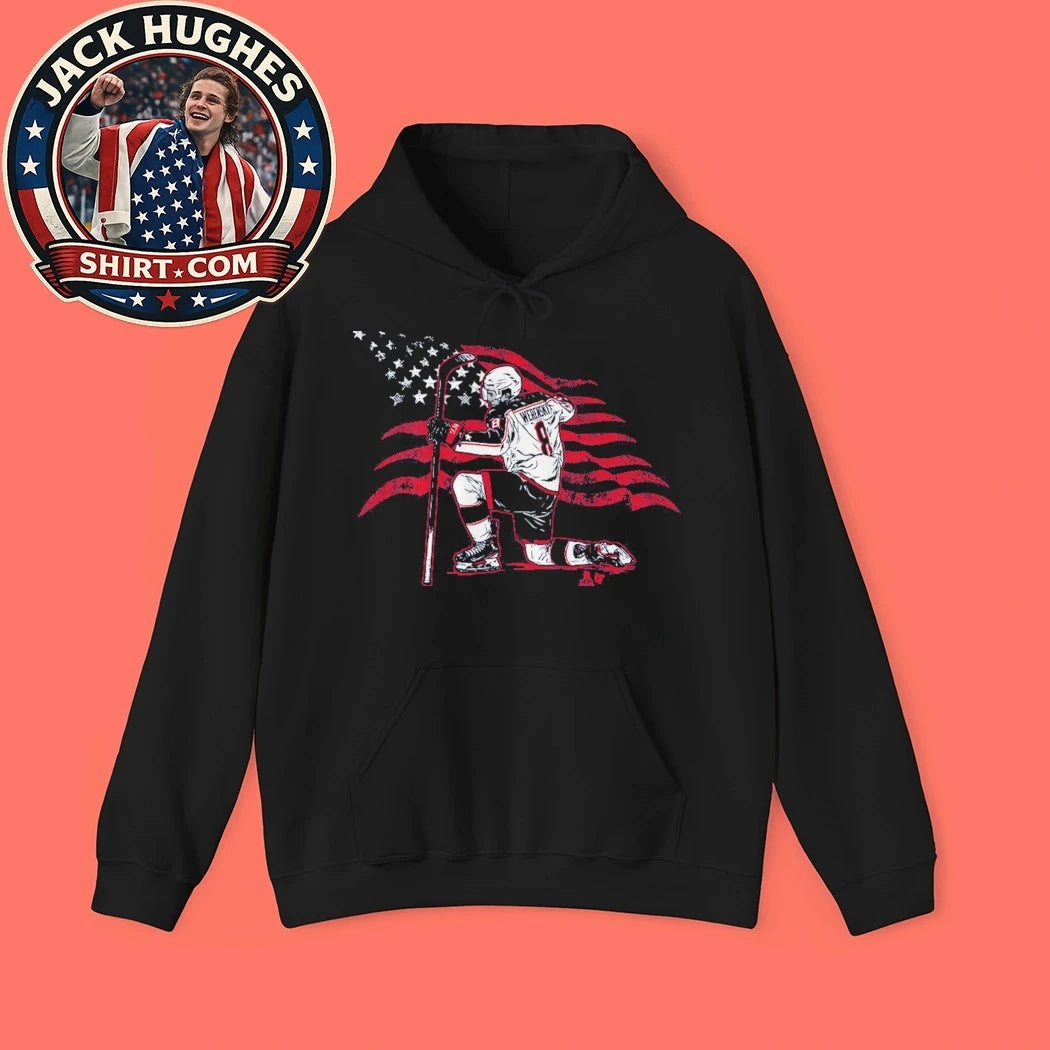 Zach Werenski Stars &amp; Stripes Superstar Pose American Flag Shirt