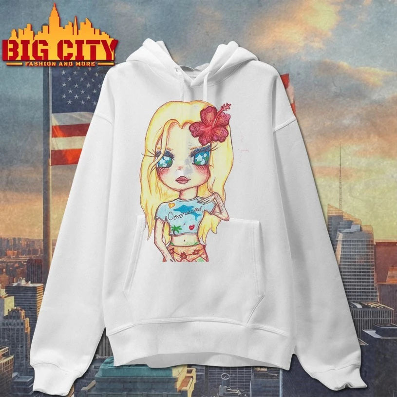 Zara Larsson wearing blonde princess shirt