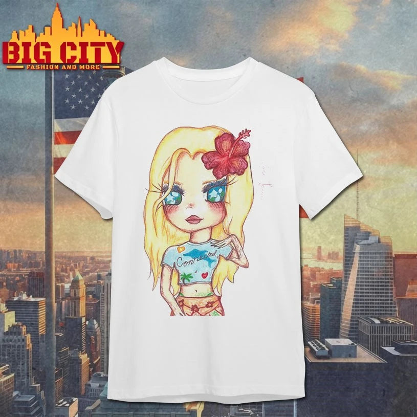 Zara Larsson wearing blonde princess shirt