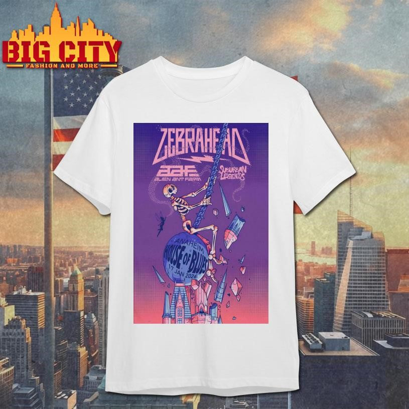 Zebrahead At House of Blues On Jan 17 2026 Poster shirt