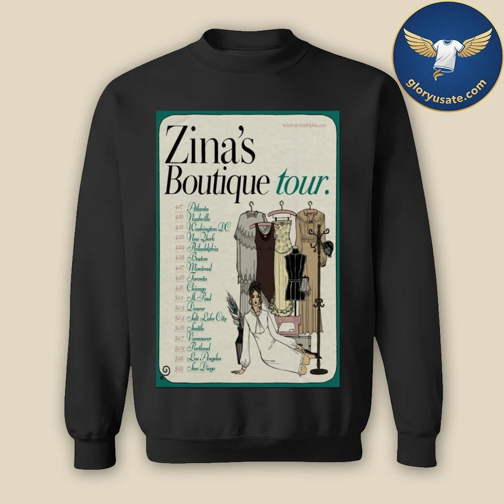 Zina Delphia Boutique Tour 2026 Poster Shirt