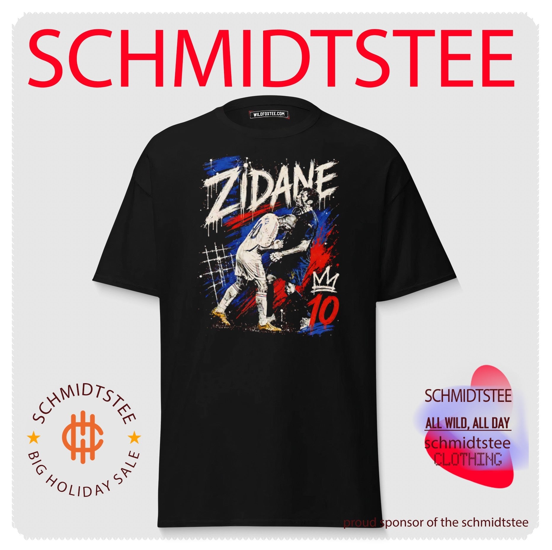 Zinedine Zidane France National Team Headbutt Distressed shirt