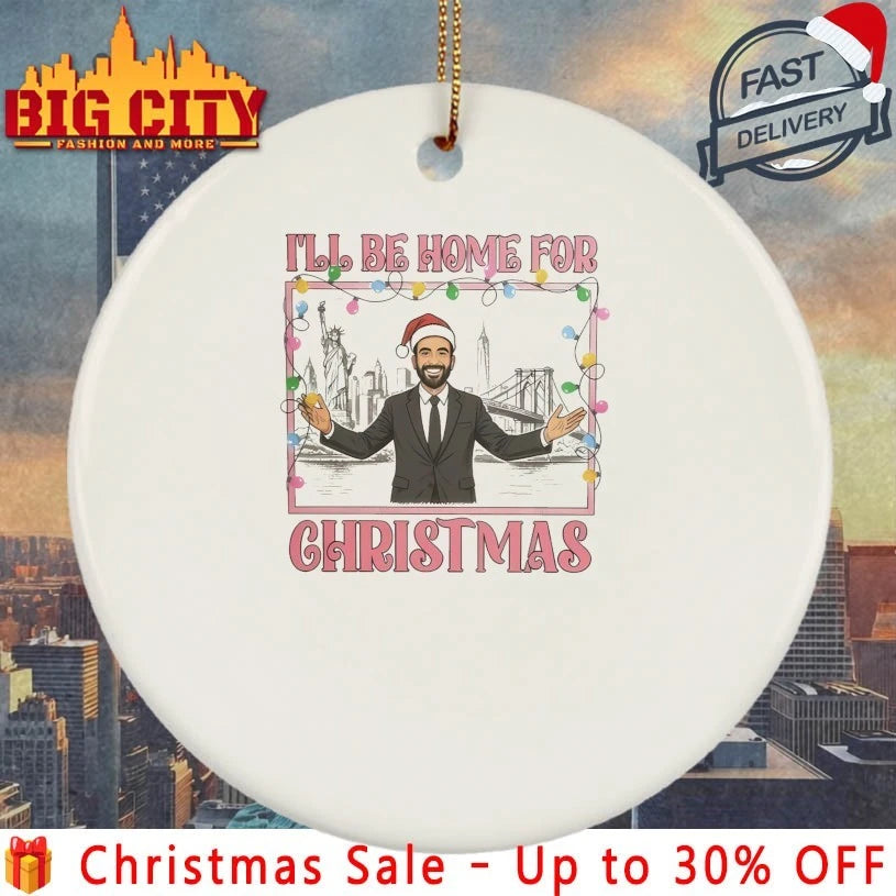 Zohran Mamdani I’ll Be Home For Christmas shirt