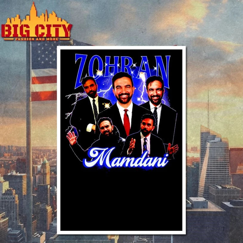 Zohran Mamdani Rap Bootleg Y2K shirt