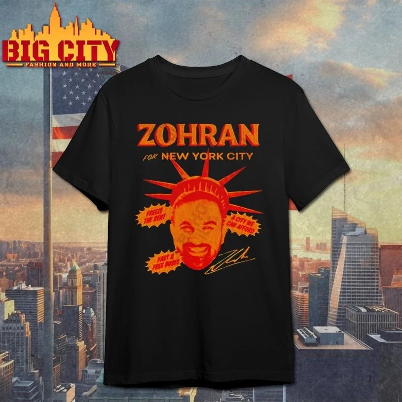 Zohran for New York City freeze the rent a city we can afford signature shirt