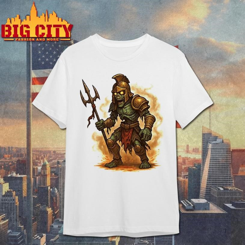 Zombie Gladiator With Broken Trident Shirt