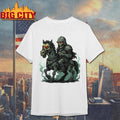 Zombie Knight On Undead Horse With Glowing Eyes Shirt