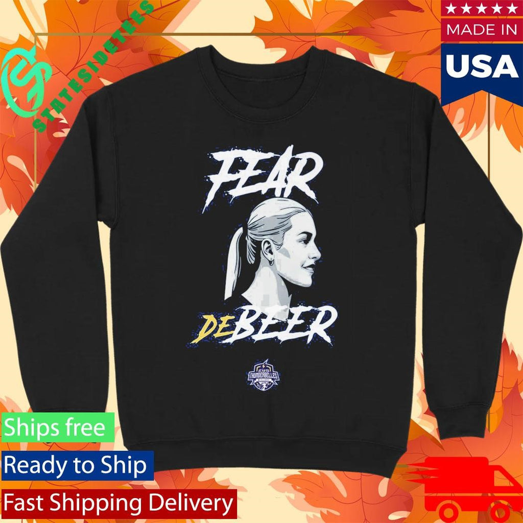Zus Coffee Thunderbelles Anna Fear DeBeer Shirt