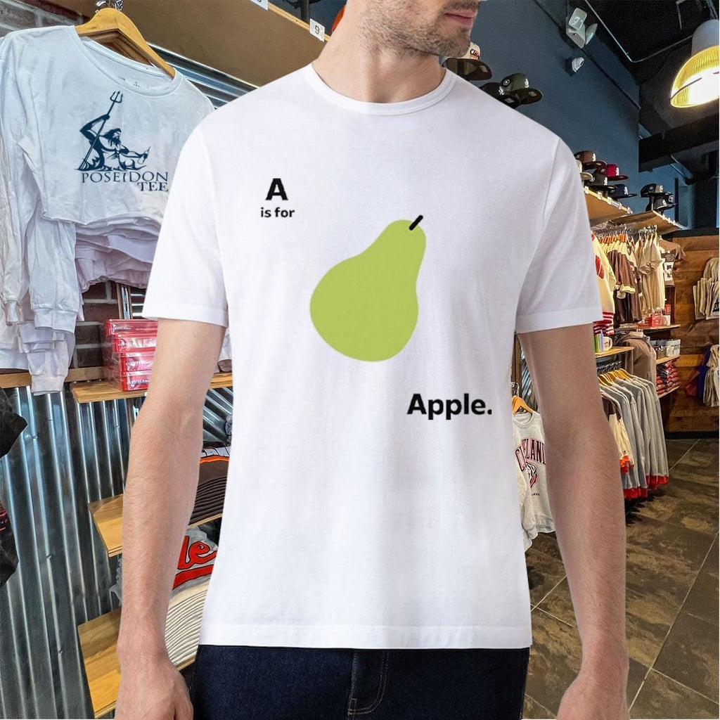 A Is For Apple Funny Pear Meme T-shirt