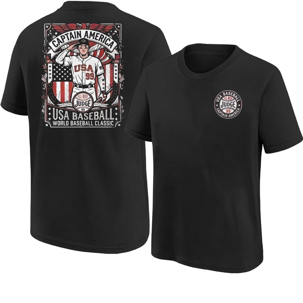 Aaron Judge Captain America Usa Baseball World Baseball T-Shirt
