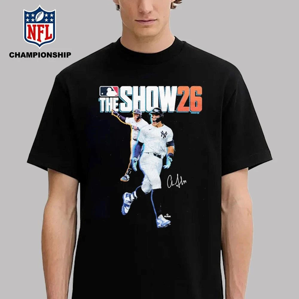 Aaron Judge MLB The Show 26 Cover autographed Shirt