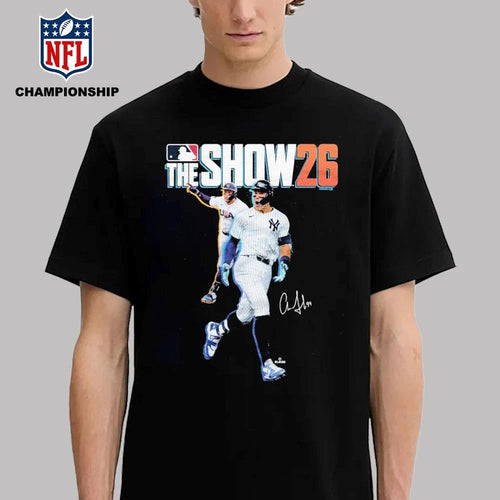 Aaron Judge MLB The Show 26 Cover autographed Shirt