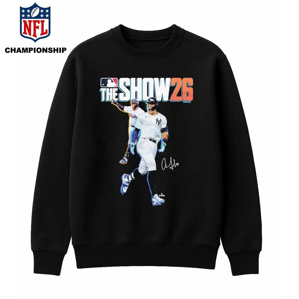 Aaron Judge MLB The Show 26 Cover autographed Shirt