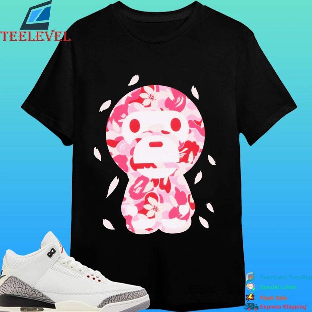 Abc Sakura Camo Baby Milo Cropped Shirt