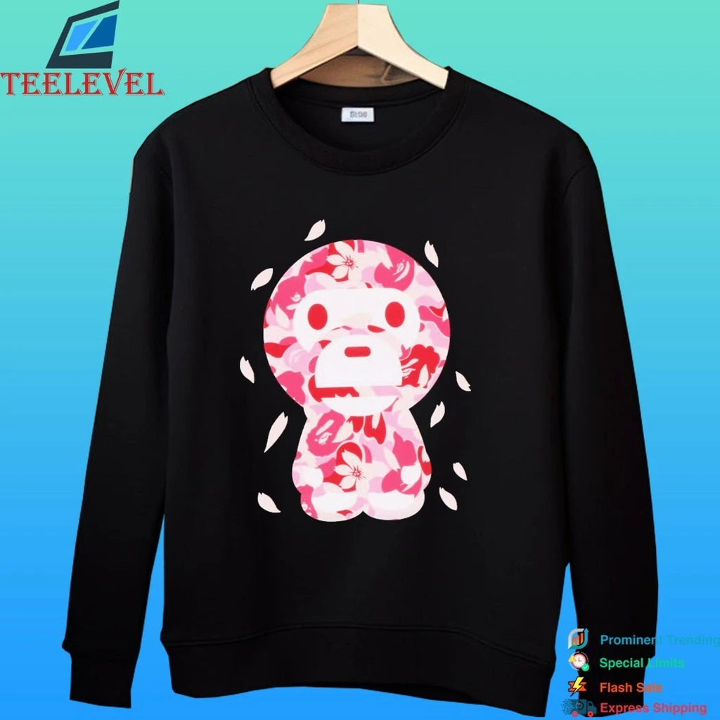 Abc Sakura Camo Baby Milo Cropped Shirt