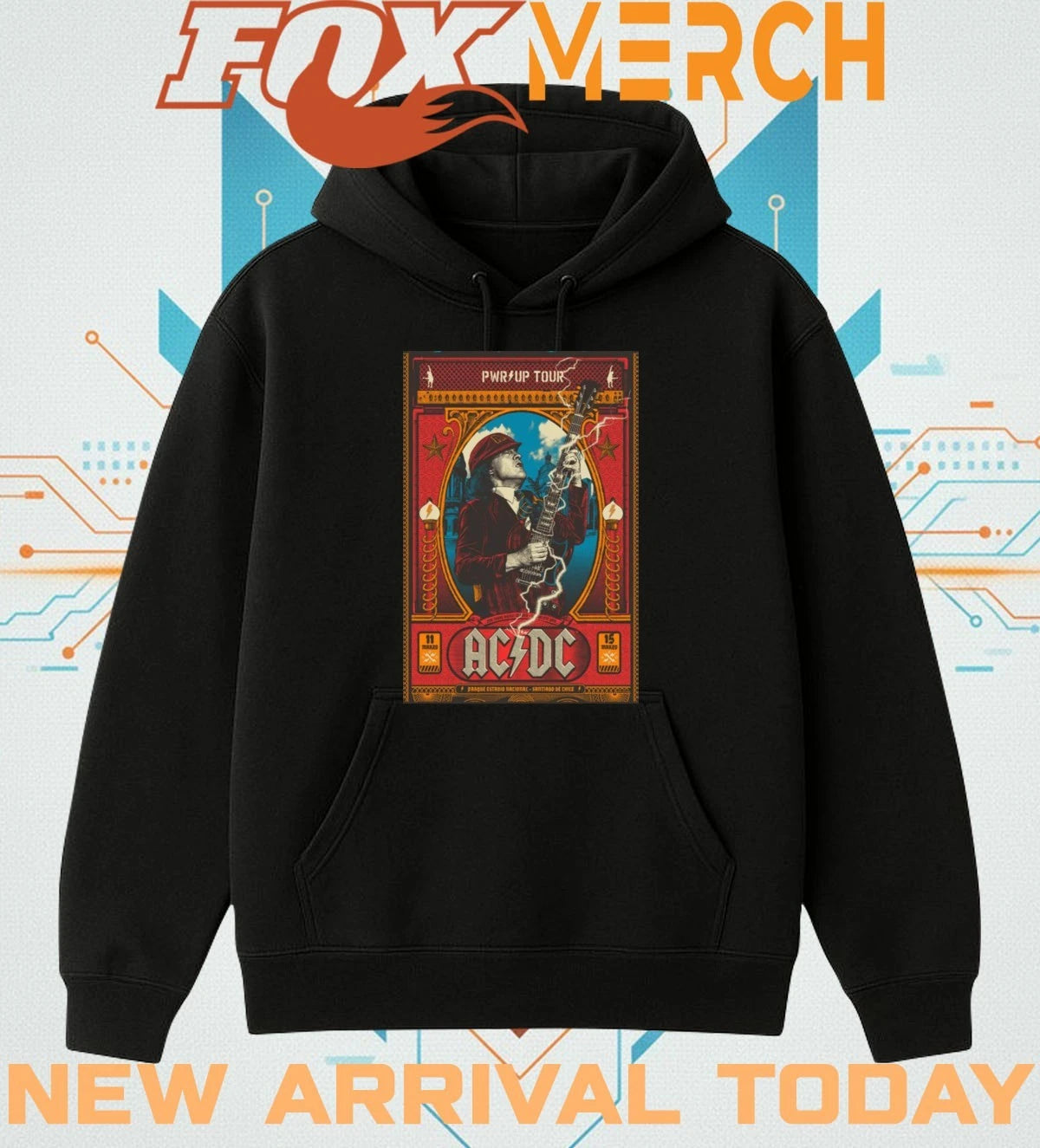 AC DC Parque Estadio Nacional Chile mar 11-15 2026 poster t-shirt