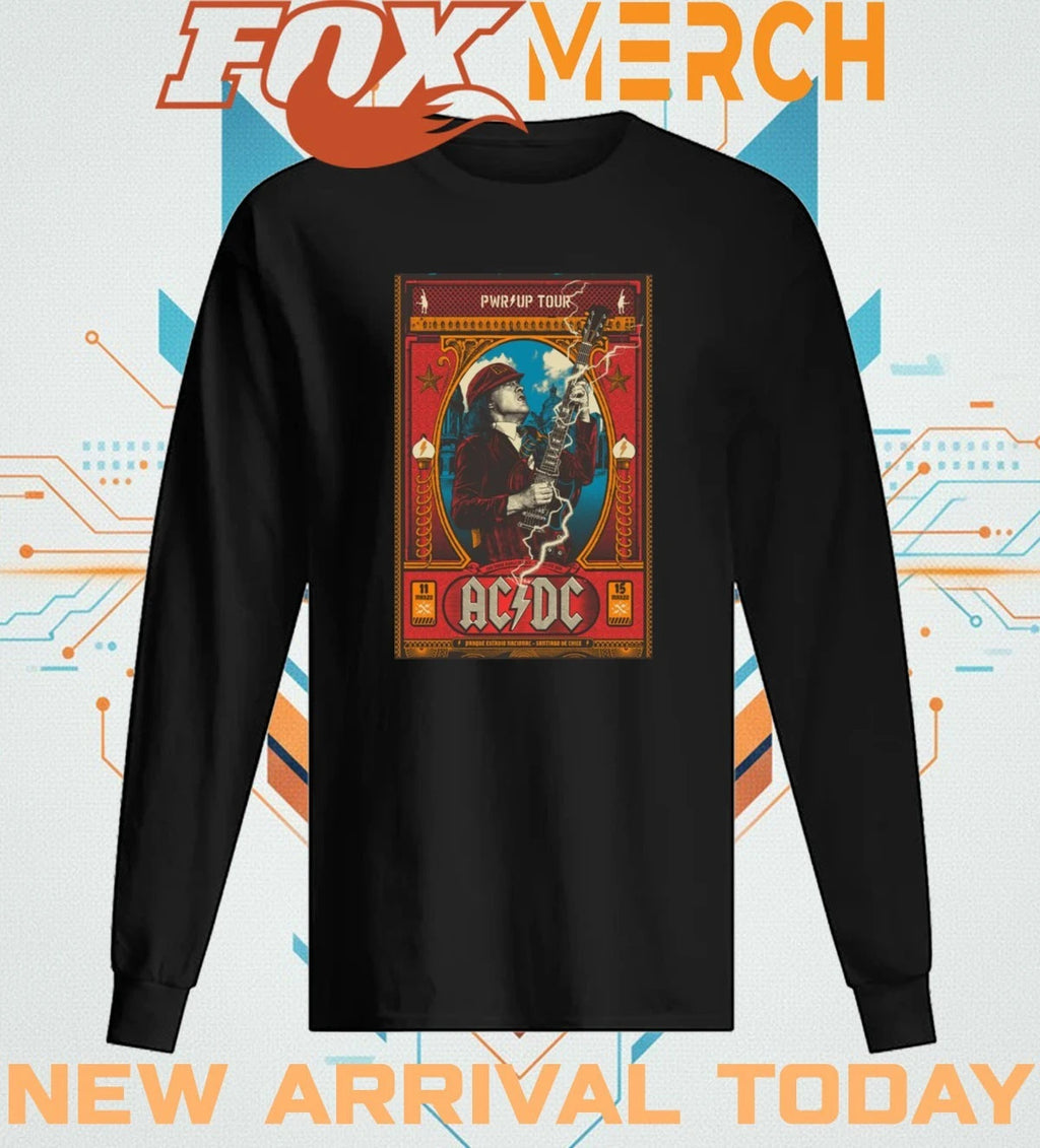 AC DC Parque Estadio Nacional Chile mar 11-15 2026 poster t-shirt