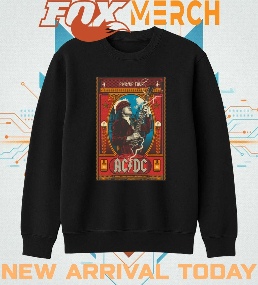 AC DC Parque Estadio Nacional Chile mar 11-15 2026 poster t-shirt