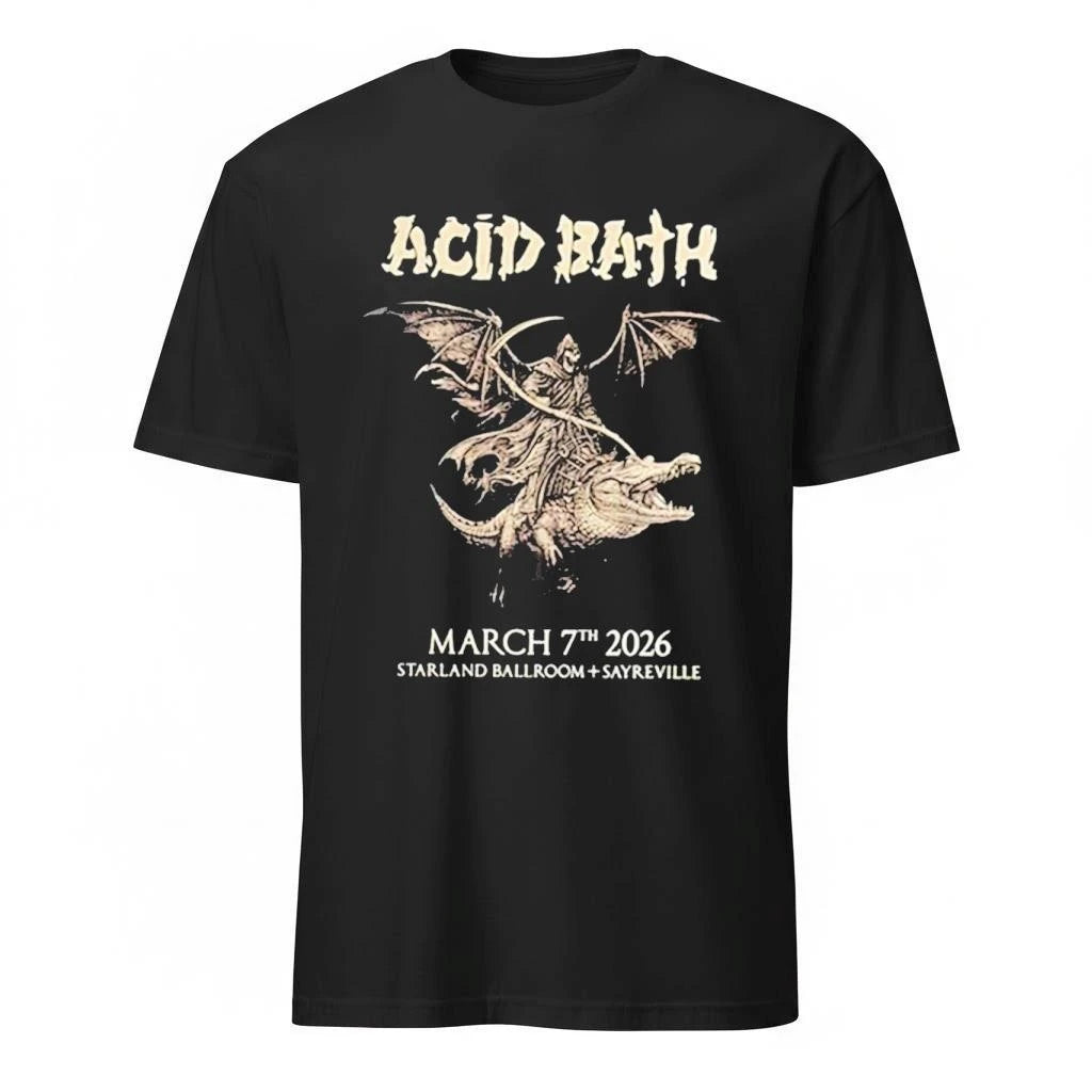 Acid Bath Starland Ballroom Sayreville 2026 New Jersey On March 7th Signed Shirt