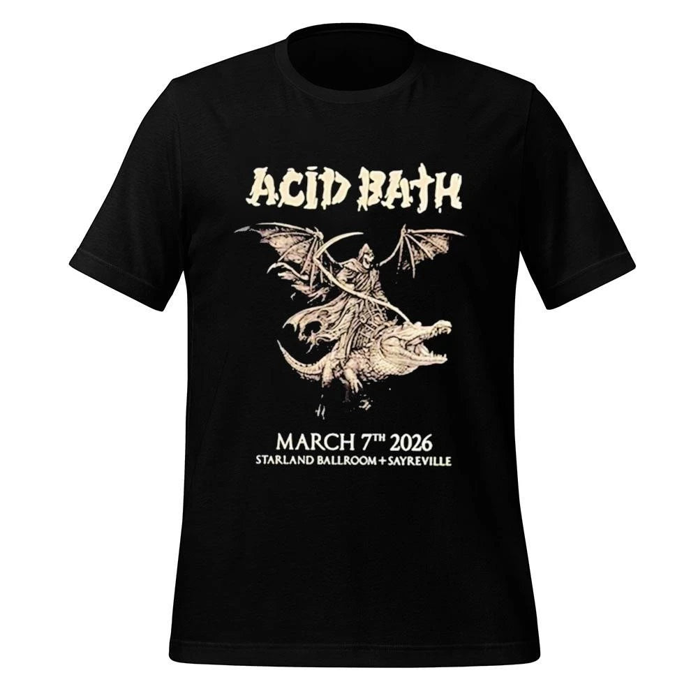 Acid Bath Starland Ballroom Sayreville 2026 New Jersey On March 7th Signed Shirt
