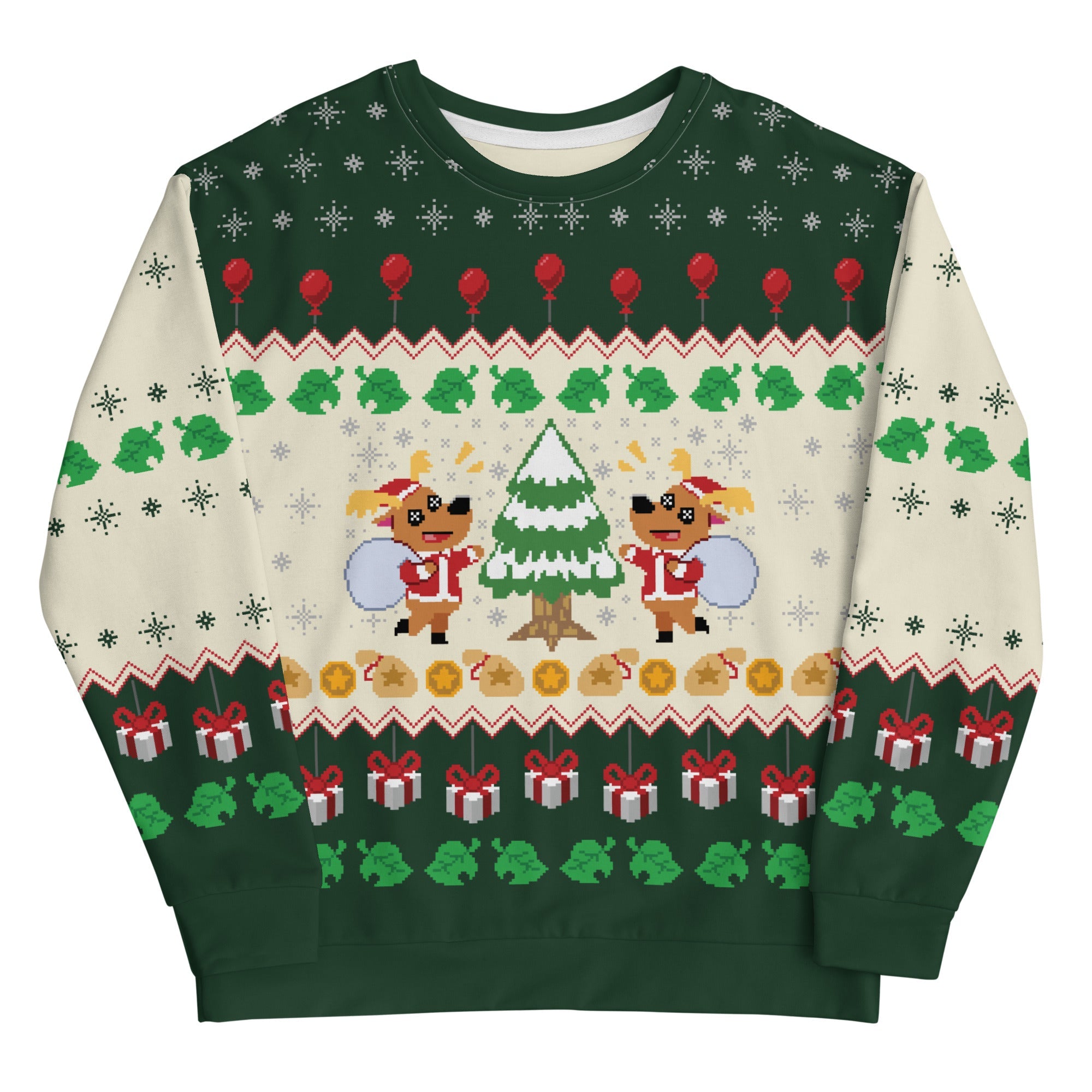 Jingle Animal Crossing Ugly Christmas Sweater