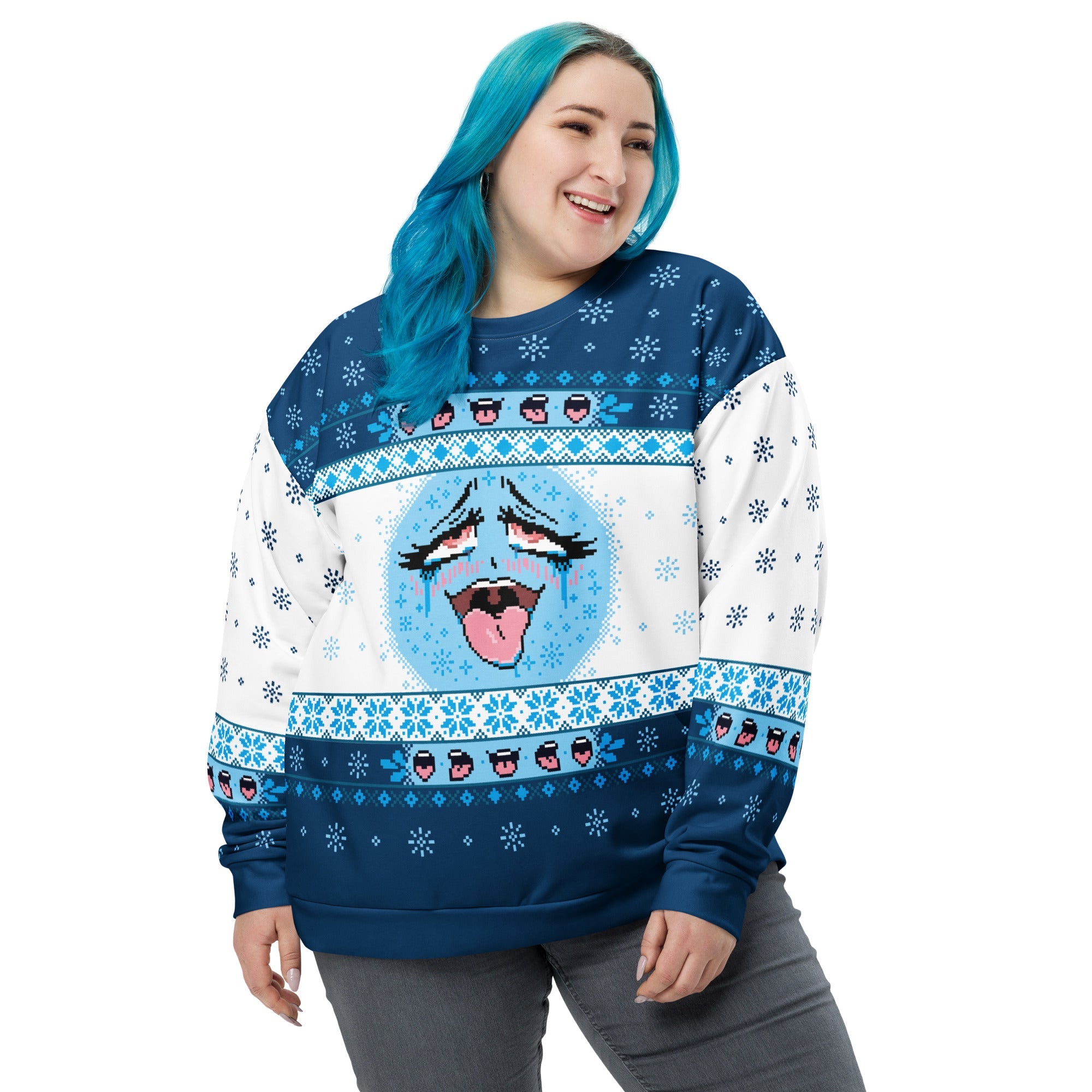 Ugly Ahegao Christmas Sweater