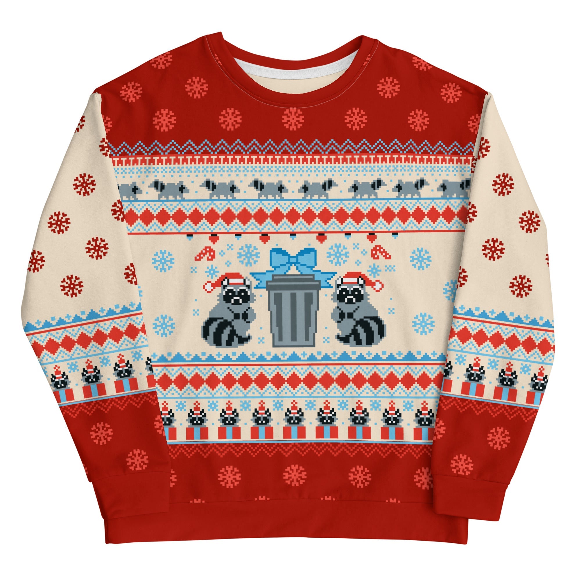 Raccoon Ugly Christmas Sweater