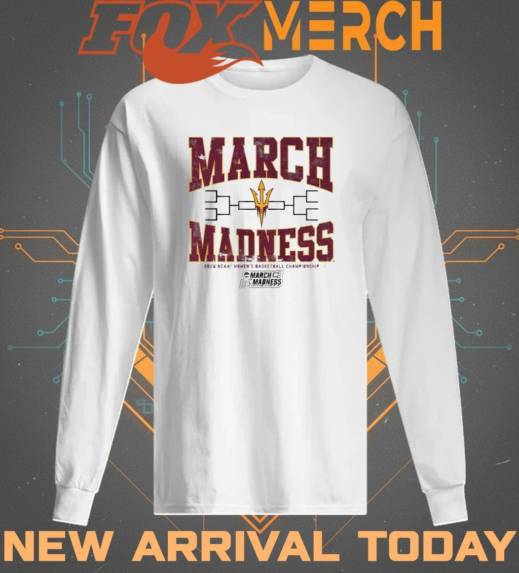 Arizona State Sun Devils 2026 March Madness NCAA Women’s Basketball Championship t-shirt