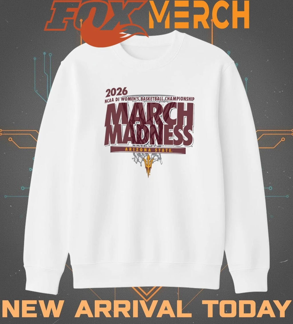 Arizona State Sun Devils 2026 NCAA DI Women’s Basketball Championship March Madness t-shirt