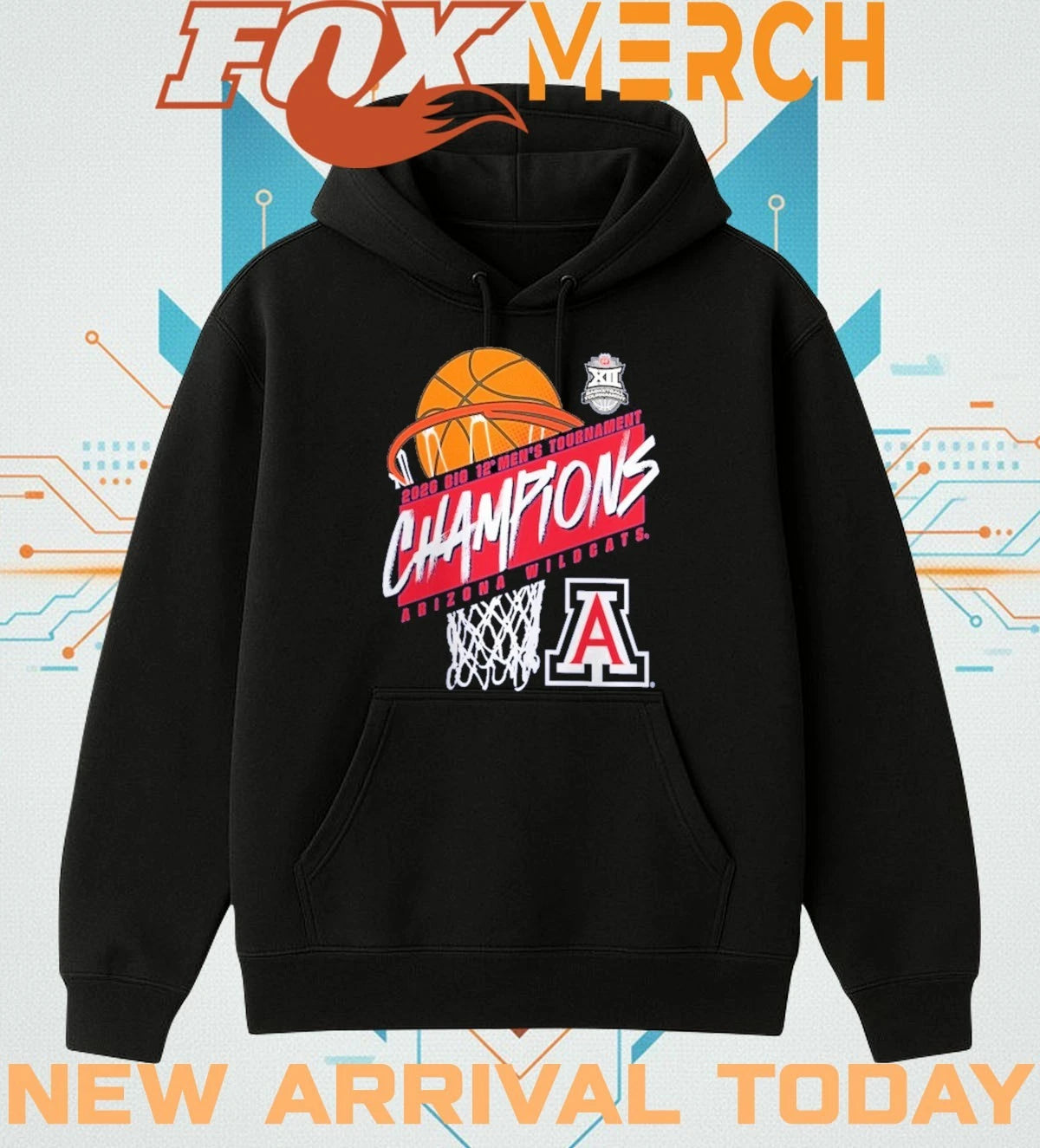Arizona Wildcats 2026 Big 12 Men’s Basketball Tournament Champions t-shirt
