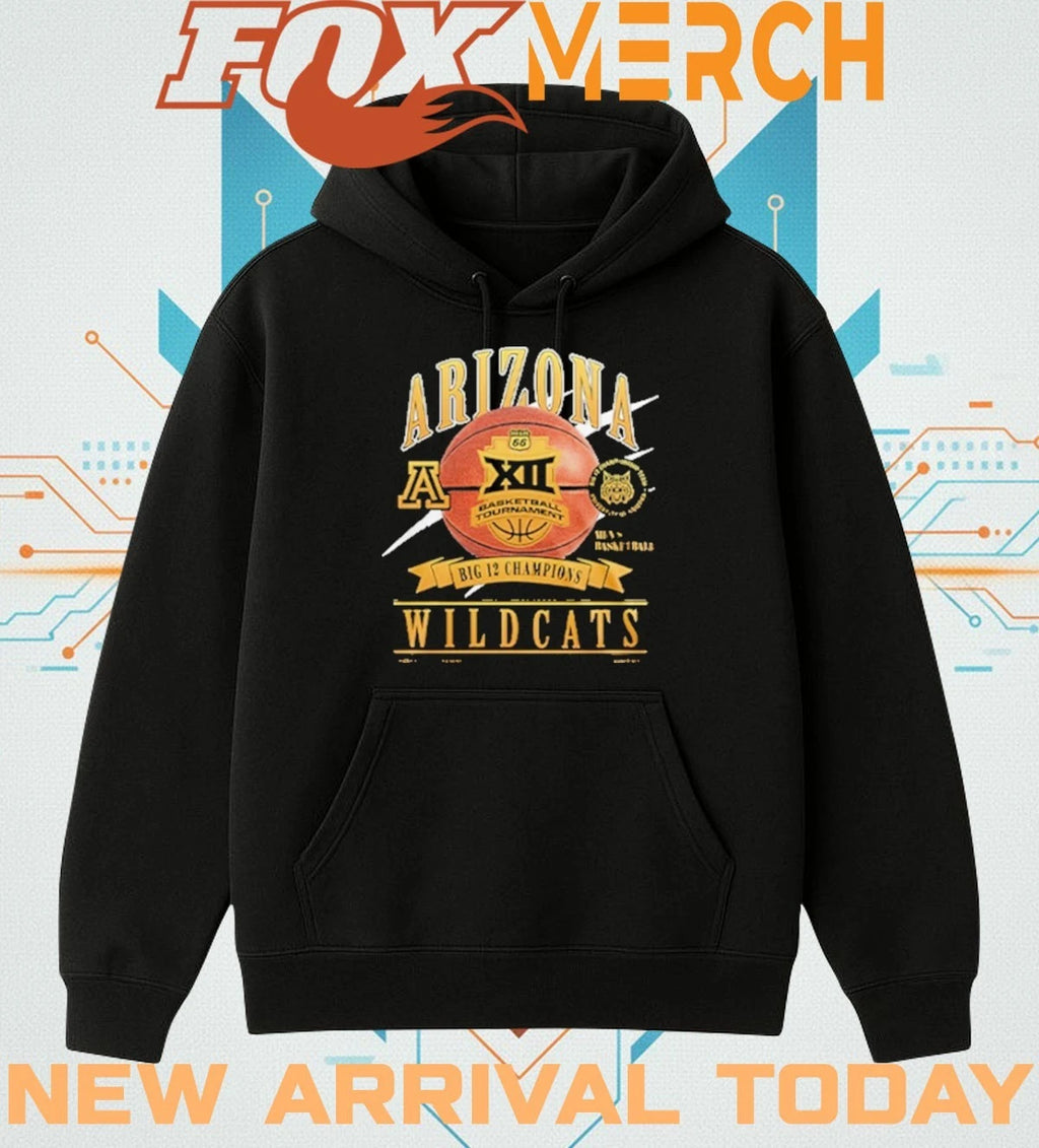 Arizona Wildcats 2026 Big 12 Men’s Basketball Tournament Championship t-shirt