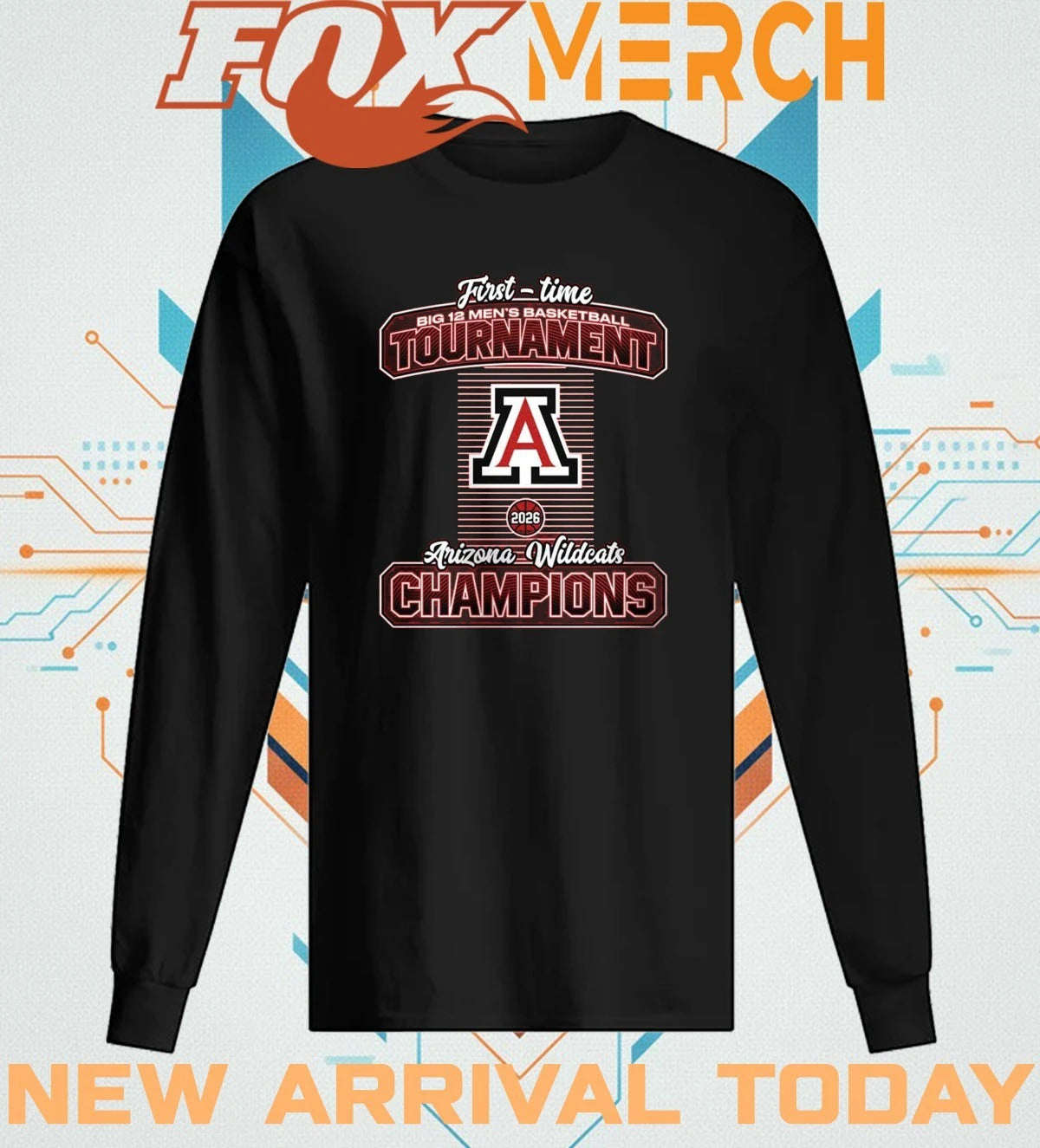 Arizona Wildcats First-Time Big 12 Men’s Basketball Tournament Champions t-shirt