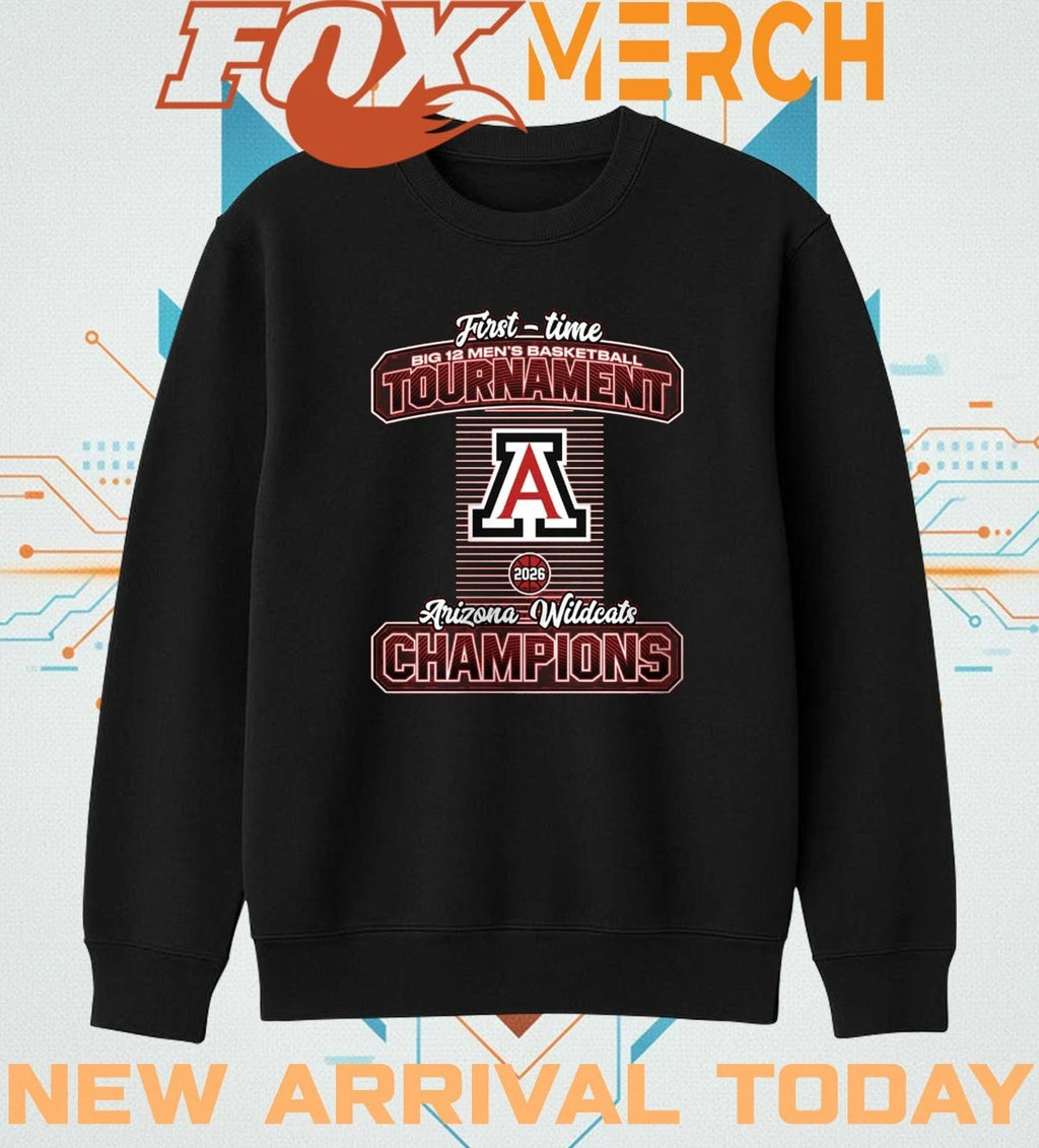 Arizona Wildcats First-Time Big 12 Men’s Basketball Tournament Champions t-shirt
