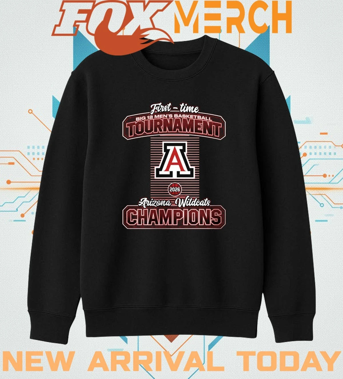 Arizona Wildcats First-Time Big 12 Men’s Basketball Tournament Champions t-shirt