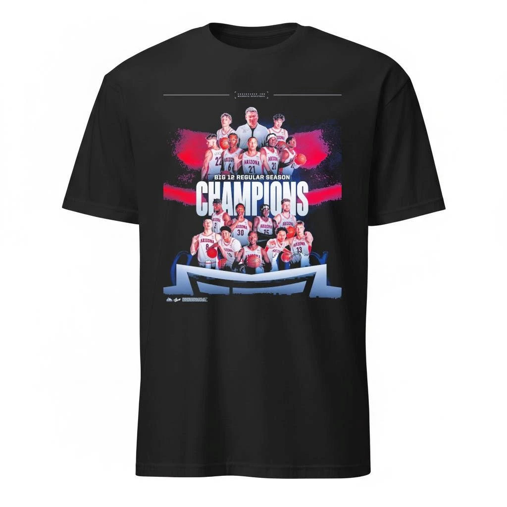 Arizona Wildcats Men’s Basketball 2026 Big 12 Conference Regular Season Champions Shirt