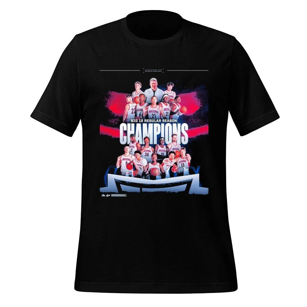 Arizona Wildcats Men’s Basketball 2026 Big 12 Conference Regular Season Champions Shirt