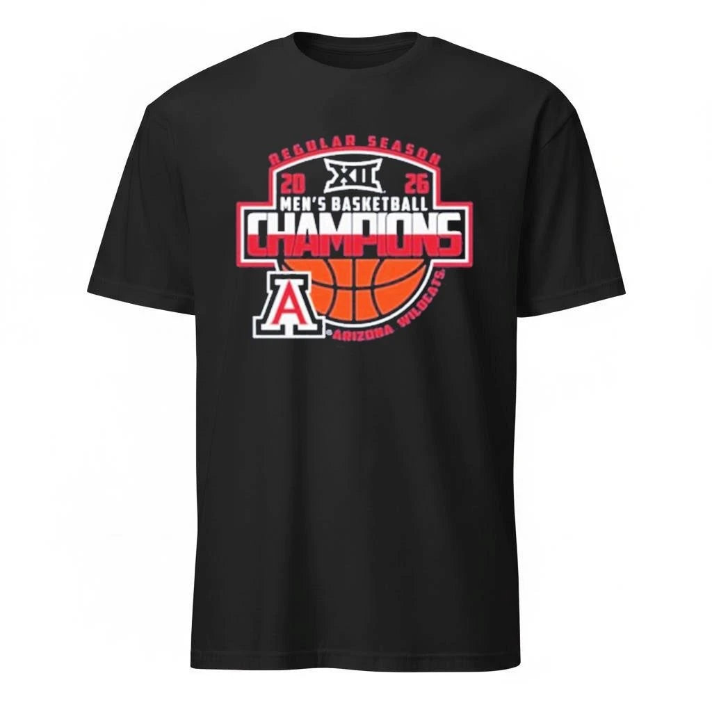 Arizona Wildcats Men’s Basketball 2026 Big 12 Regular Season Champions Locker Room Shirt