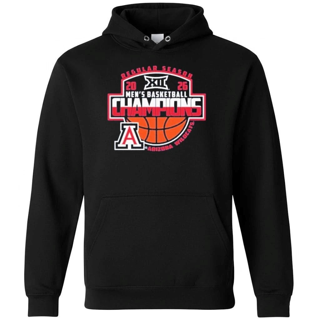 Arizona Wildcats Men’s Basketball 2026 Big 12 Regular Season Champions Locker Room Shirt