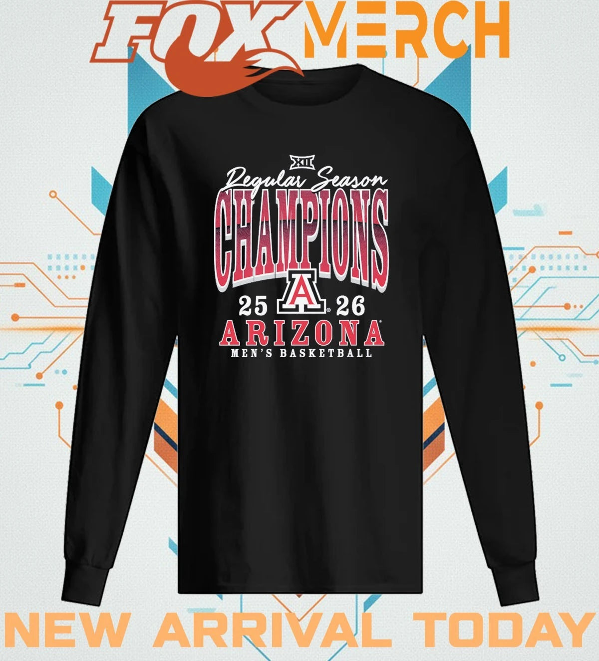 Arizona Wildcats Men’s Basketball 2026 Regular Season Champions t-shirt