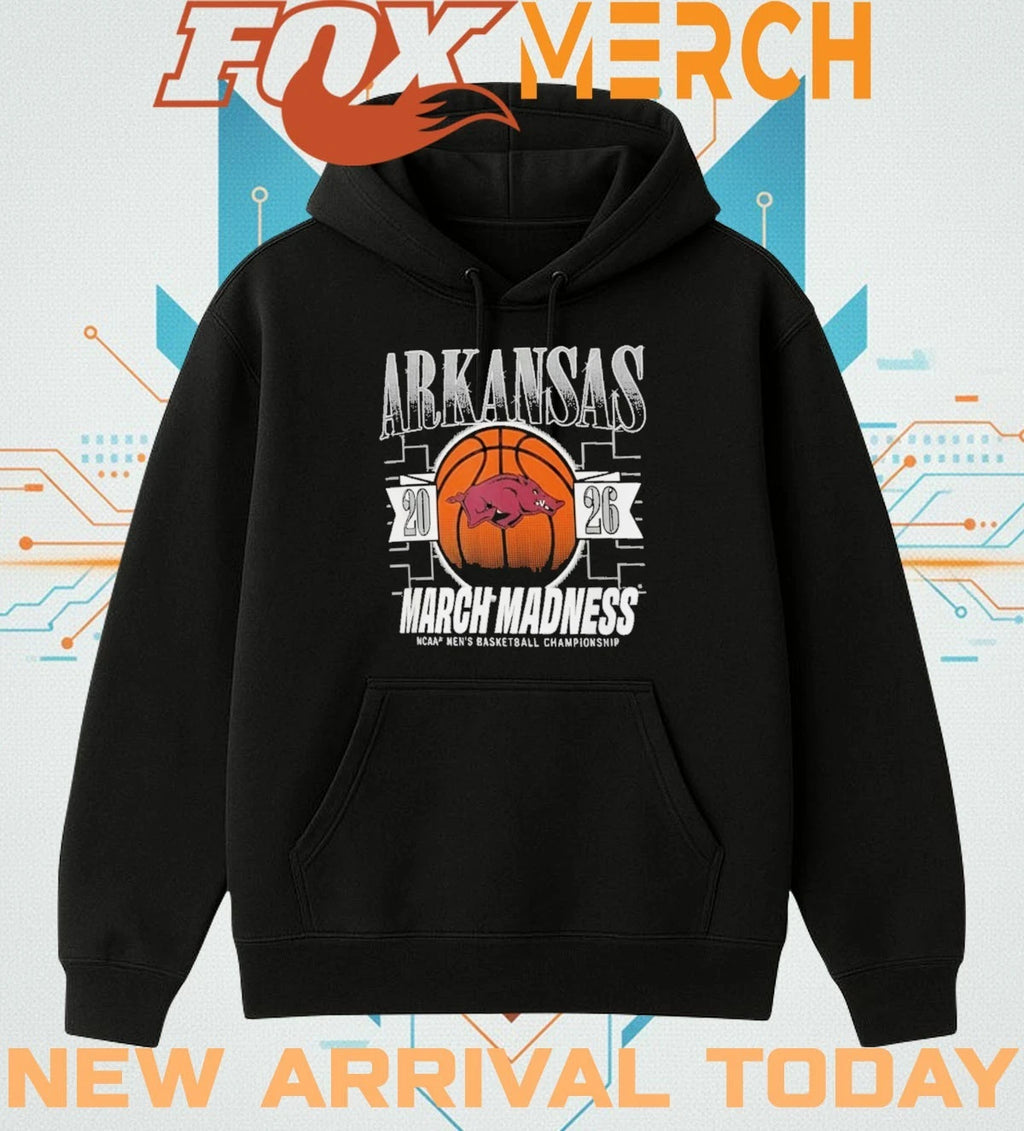 Arkansas Razorbacks 2026 March Madness NCAA men’s basketball Championship t-shirt
