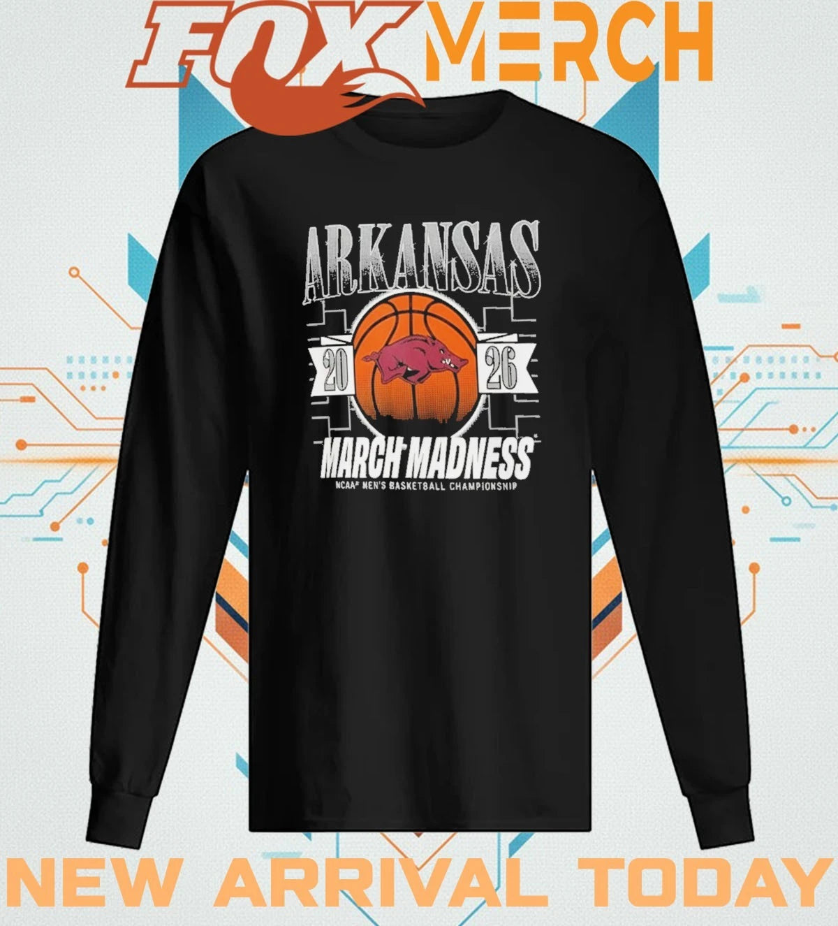 Arkansas Razorbacks 2026 March Madness NCAA men’s basketball Championship t-shirt