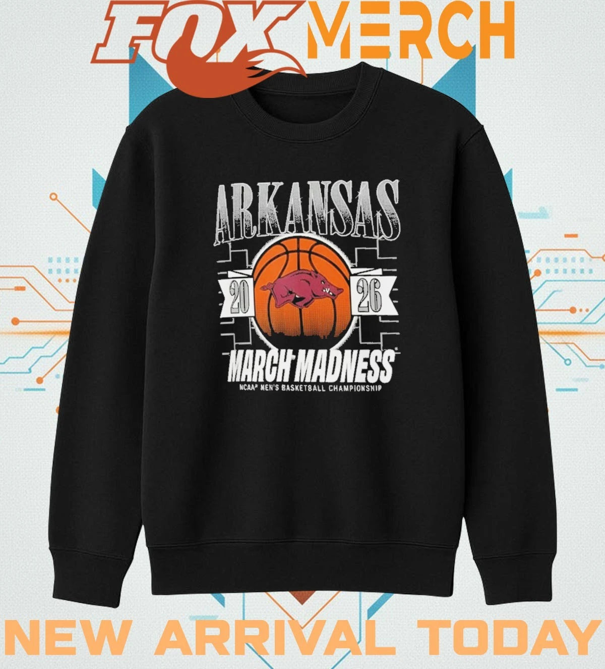 Arkansas Razorbacks 2026 March Madness NCAA men’s basketball Championship t-shirt