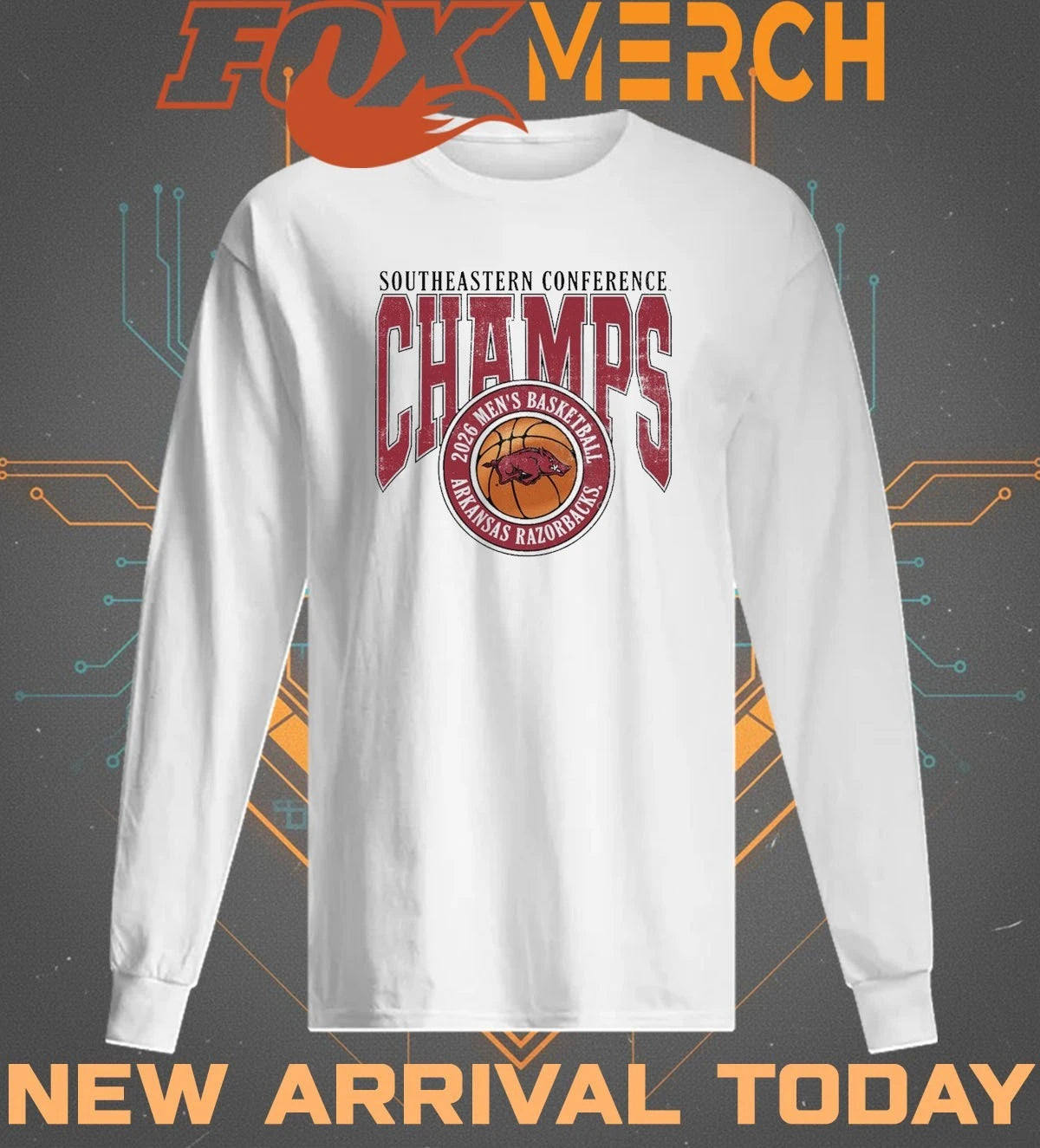 Arkansas Razorbacks 2026 Men’s Basketball Southeastern Conference Champs shirt