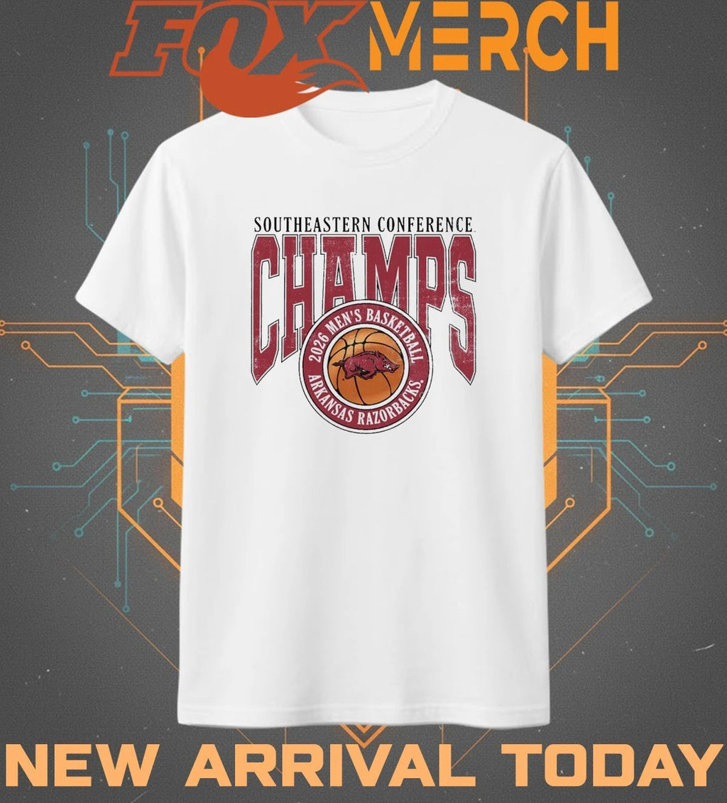 Arkansas Razorbacks 2026 Men’s Basketball Southeastern Conference Champs shirt